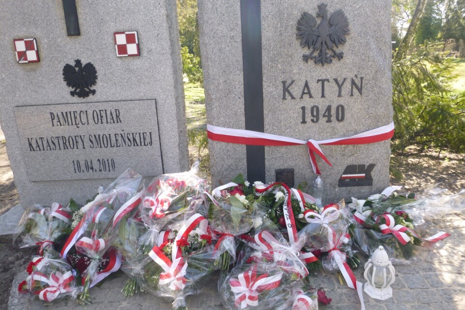 Påminnelse om det hemska som hände år 1940 i Katyn.