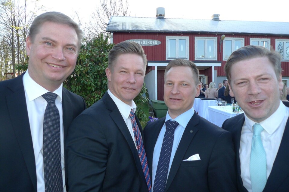 Trogna medlemmar, från vänster Henrik Snellman, Erik Troste, Niklas Johansson och Björn Pettersson.