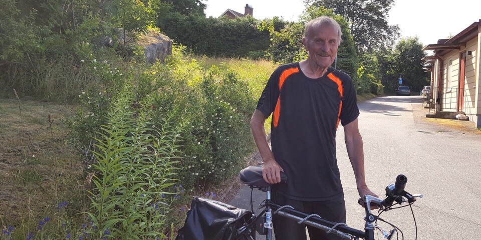 Han är dansken som cyklat till Hjärsås – i 41 år