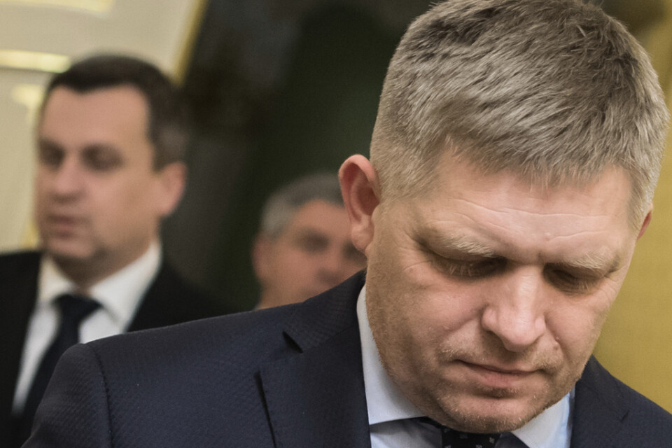 Robert Fico, socialdemokratisk partiledare och Slovakiens före detta premiärminister, har åtalats för anstiftan till rashat. Arkivbild.