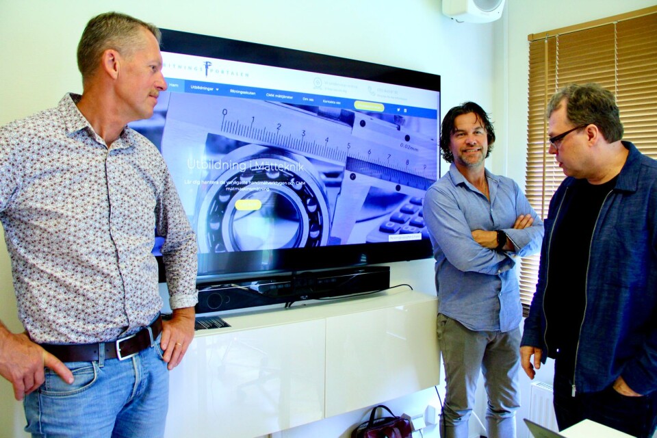 Lasse Hammare har med hjälp av Maxe Axelsson och Dan Lidholm på Edtech konverterat sina utbildningar för tillverkningsindustrin till distansutbildningar.