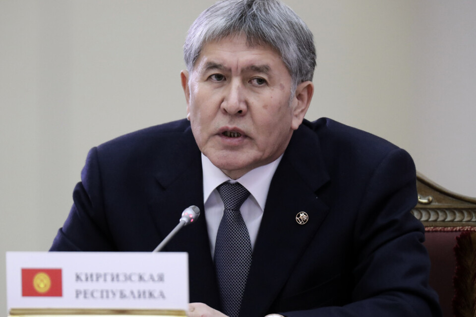 Kirgizistans tidigare president Almazbek Atambajev. Arkivbild.