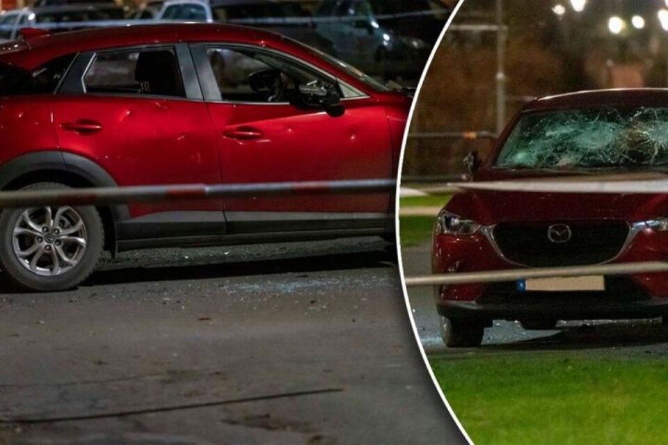 En man blev misshandlad av ett ungdomsgäng på Gamlegården på tisdagskvällen. Gänget slog också sönder mannens bil.