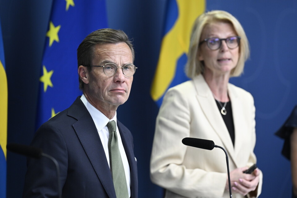 Statsminister Ulf Kristersson (M), finansminister Elisabeth Svantesson (M).