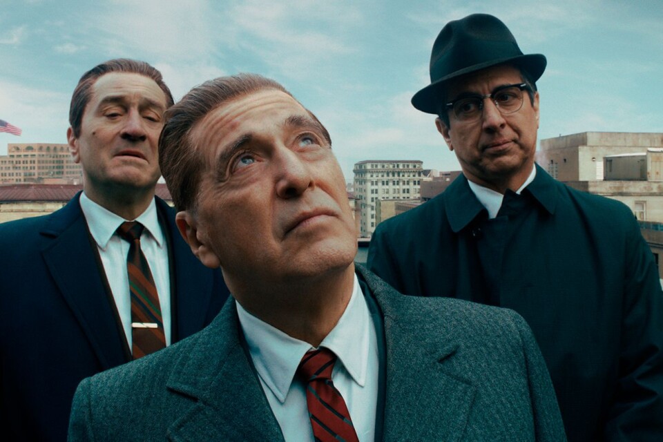 Robert De Niro, Al Pacino och Ray Romano i "The Irishman." Ett slags förebilder.