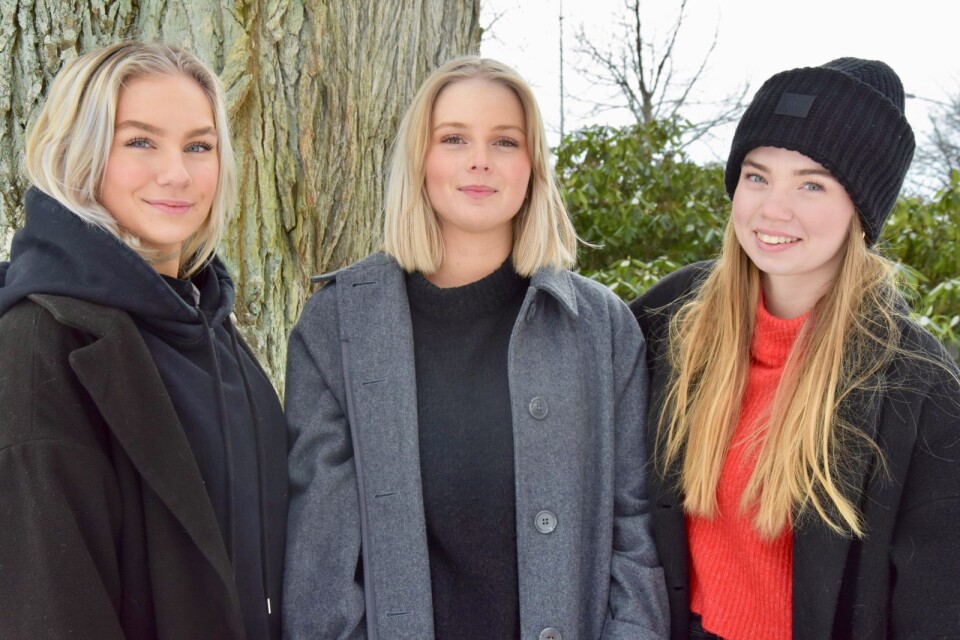 Saga Uleskog, Alice Nilsson och Ida Hjerpe går andra året på Katedralskolan. De läser ekonomiprogrammet.