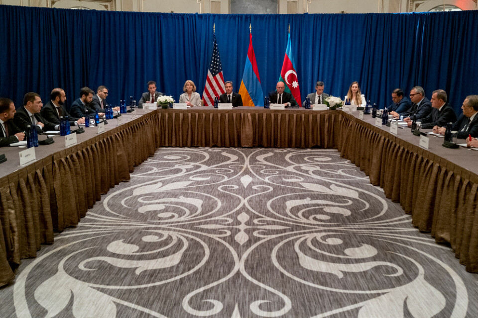Ett möte mellan USA:s, Armeniens och Azerbajdzjans utrikesministrar i New York den 19 september.