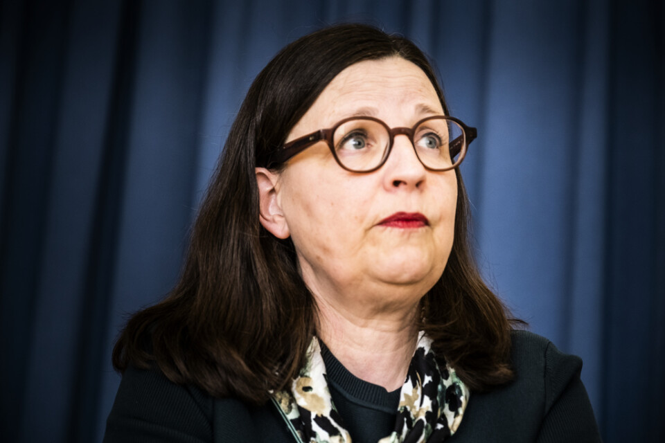 Utbildningsminister Anna Ekström säger att utbetalningen av bidrag till folkhögskolor och studieförbund tidigarelagts för att hjälpa dem i en svår ekonomisk situation. Arkivbild