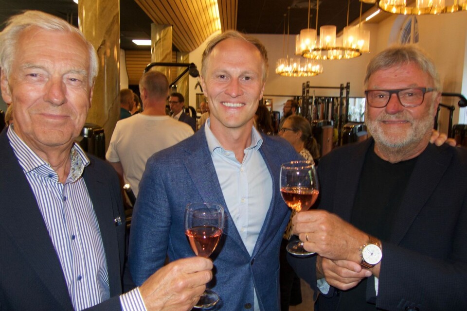 Bolaget Batten äger fastigheten, från vänster Christer Johansson, Jakob Johansson och Claes Risberg, konsult som byggledare.