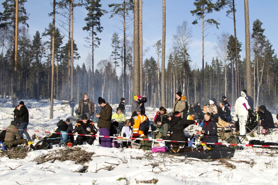 "Det kan vara 25-30 grader kallt, två meter snö ute i skogen men ändå pulsar folk ut", säger Anna Nordkvist om passionen kring Svenska rallyt. Arkivbild.