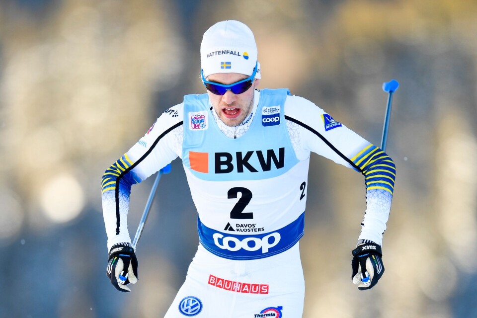 Viktor Thorn under gårdagens sprint i Davos.