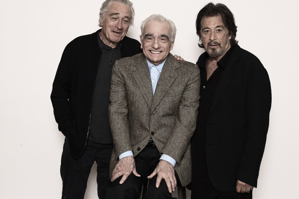 Robert De Niro, Martin Scorsese och Al Pacino jobbar tillsammans igen – den här gången i "The Irishman". Arkivbild.