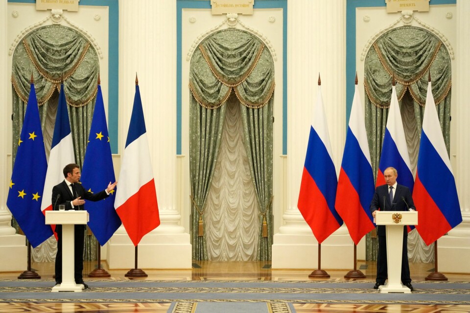 Frankrikes president Emmanuel Macron mötte Rysslands president Vladimir Putin i veckan, för att försöka minska risken för fullskaligt krig i Ukraina.