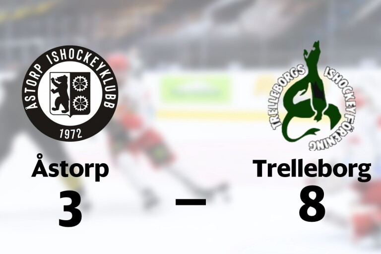 Trelleborg vann i HockeyTrean södra D fortsättning mot Åstorp
