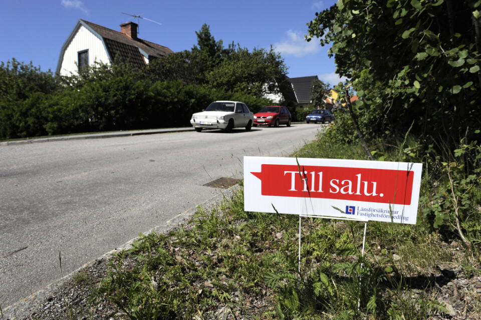 En villaförsäljning i Solna. Arkivbild.