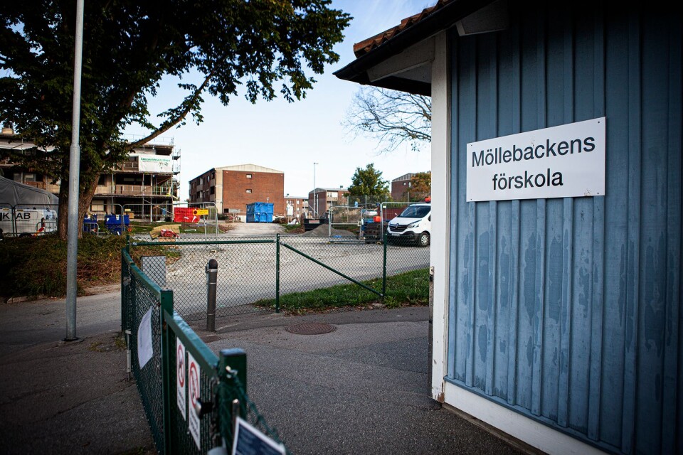 Möllebackens förskola i Karlshamn kan ha gift i marken.