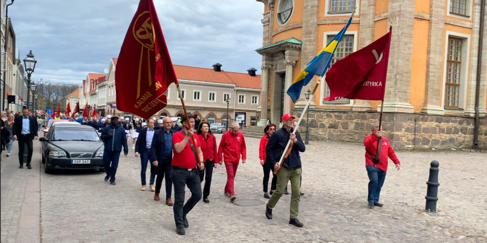 TV: Se Socialdemokraternas Första maj-tåg marschera i Kalmar