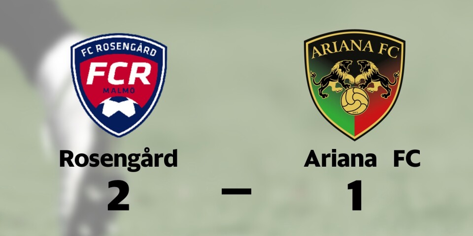 Rosengård vann på hemmaplan mot Ariana FC