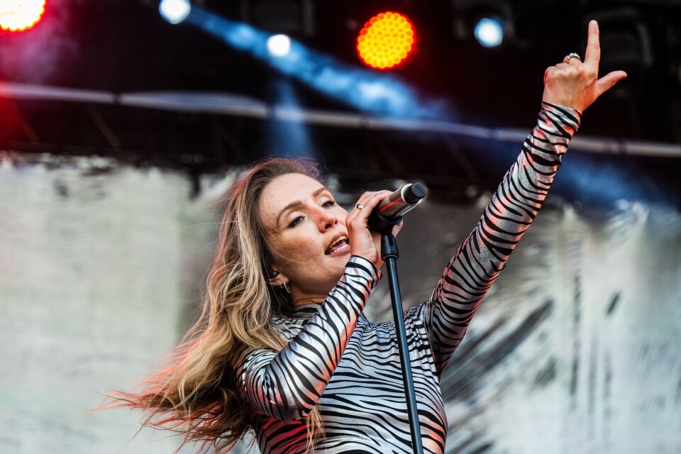 I somras spelade Myra Granberg på Kalmar stadsfest.