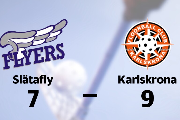 Tuff match slutade med seger för Karlskrona mot Slätafly