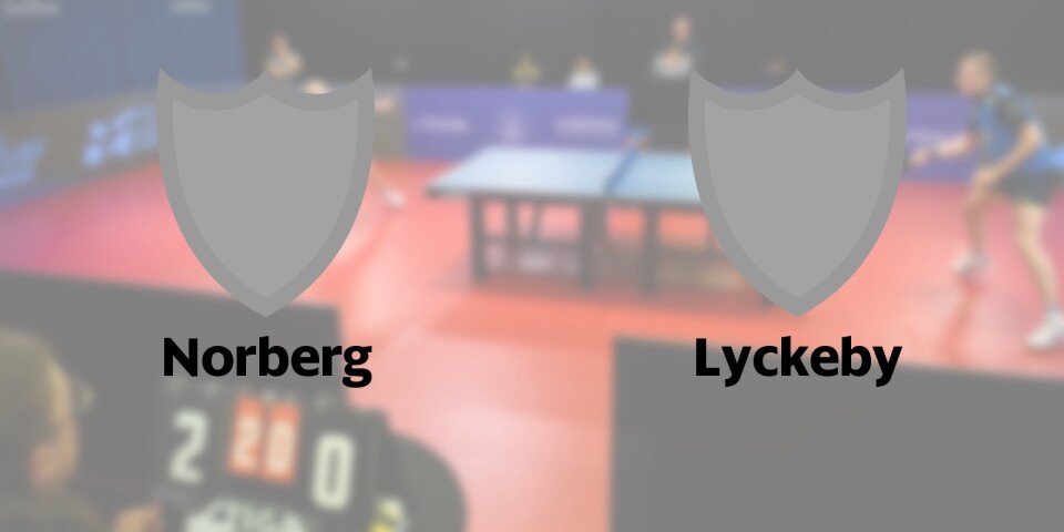Norberg möter Lyckeby i första matchen efter uppehållet