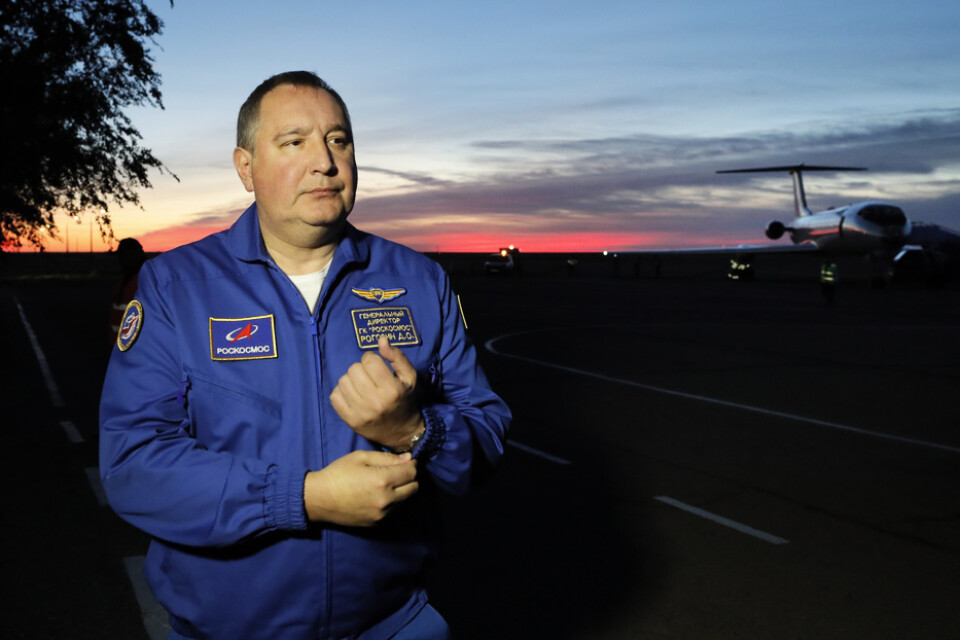 Dmitrij Rogozin, chef för Rysslands rymdprogram Roskosmos. Arkivbild.