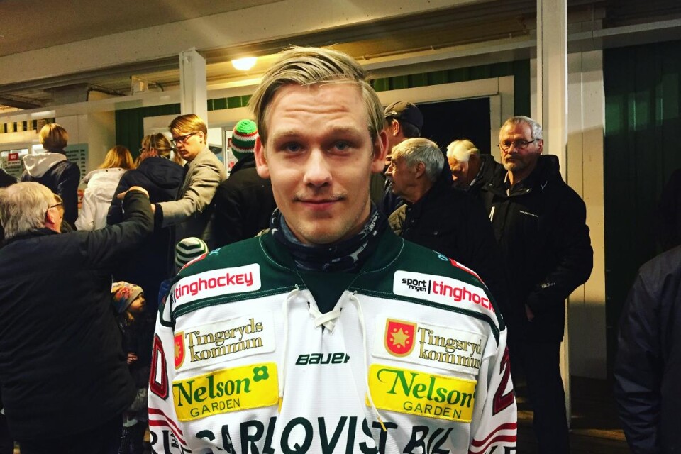 Daniel Artursson, Tingsryd-supporter från Karlskrona. Foto: Emma Koivisto