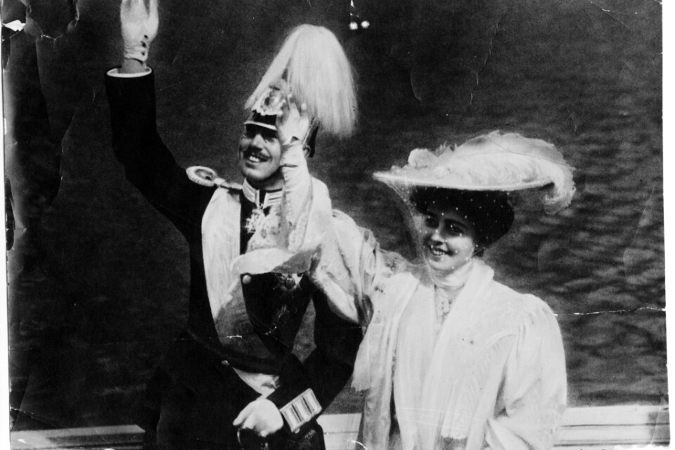 I maj 1920 dog Sveriges kronprinsessa Margareta. Här syns hon några år tidigare tillsammans med maken, den blivande kung Gustav VI Adolf. Arkivbild.