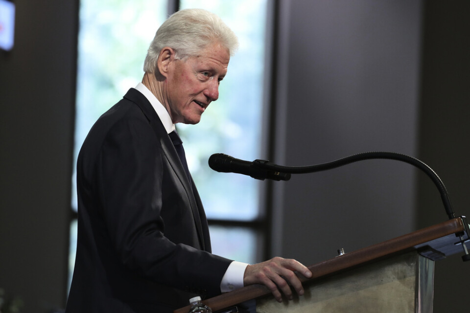 Den tidigare amerikanske presidenten Bill Clinton. Bild från juli 2020.