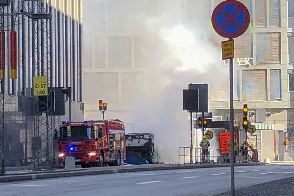 En gasdriven buss exploderade i Stockholm för drygt en månad sedan.
