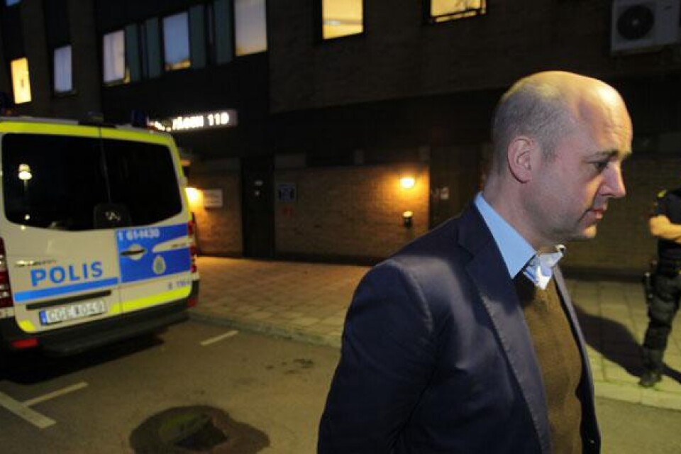 Fredrik Reinfeldt besökte Malmö på tisdagskvällen.