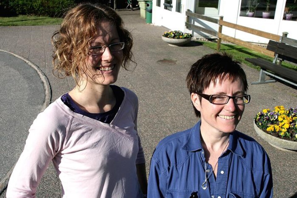 Anna-Karin Pettersson och Pia Redberg jobbar med Tranemo kommuns projekt rehabilitering i hemmet.