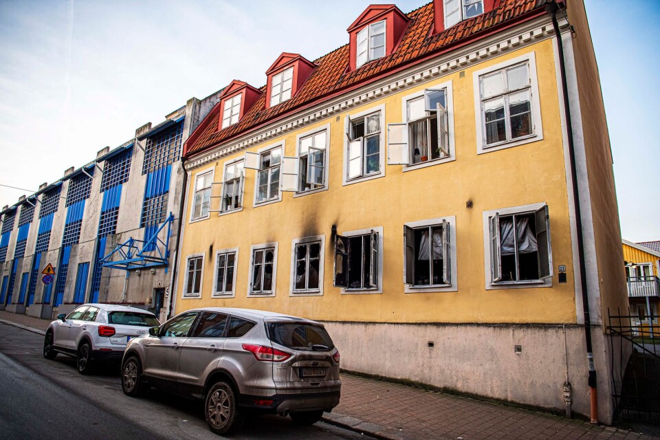 Under tisdagsmorgonen brann det i en lägenhet i centrala Karlskrona.
