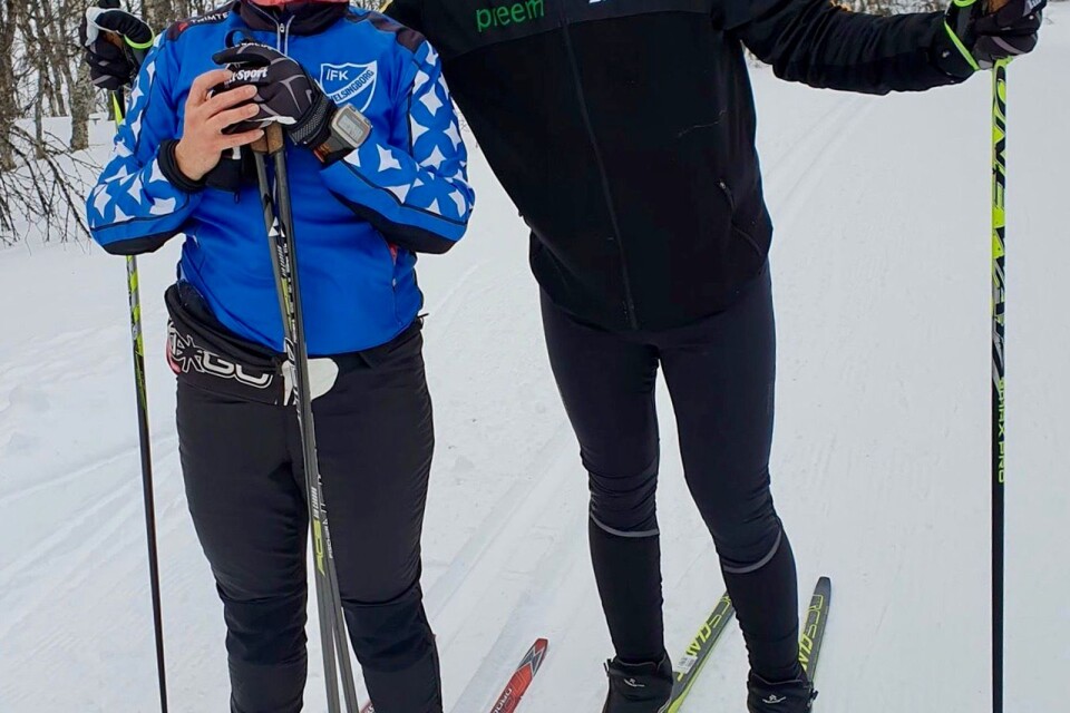 Josefin Palmen och Rafaa Turki både lever ihop och åker skidor ihop. På söndag gör han sista delen i en svensk klassiker, Vasaloppet. Om tre veckor utvisas han till Libyen.