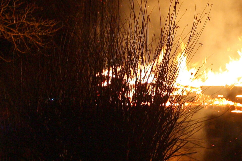 Branden i Vesslarp utreds som mordbrand. Arkivbild.