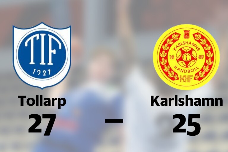 Karlshamn föll borta mot Tollarp