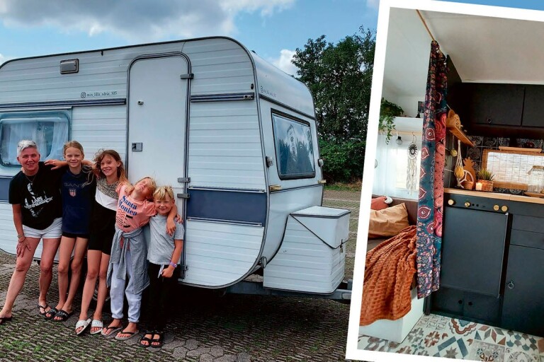 Rustade upp pytteliten husvagn – succé på Instagram: ”Blir så rörd”