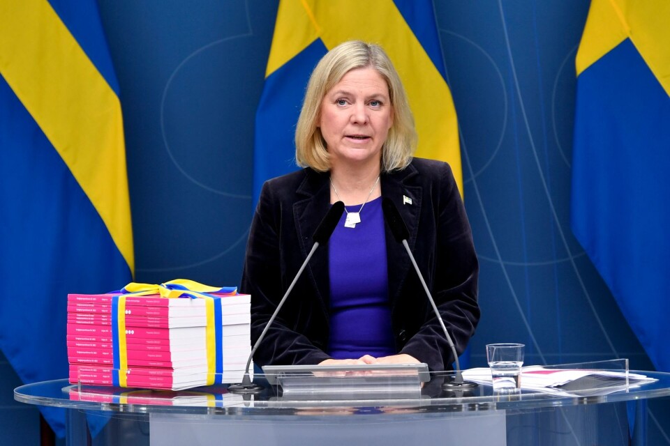 Finansminister Magdalena Andersson (S) presenterar budgetpropositionen för 2022. Men blir den verklighet?