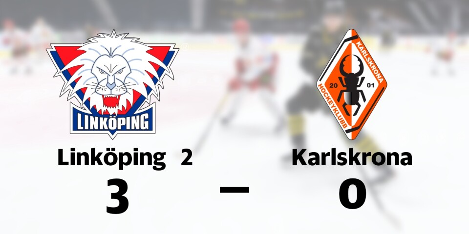 Linköping 2 vann mot Karlskrona HK