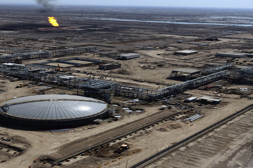 Ett oljefält nära irakiska Basra, drygt 50 mil sydost om huvudstaden Bagdad. Arkivbild från 2017.