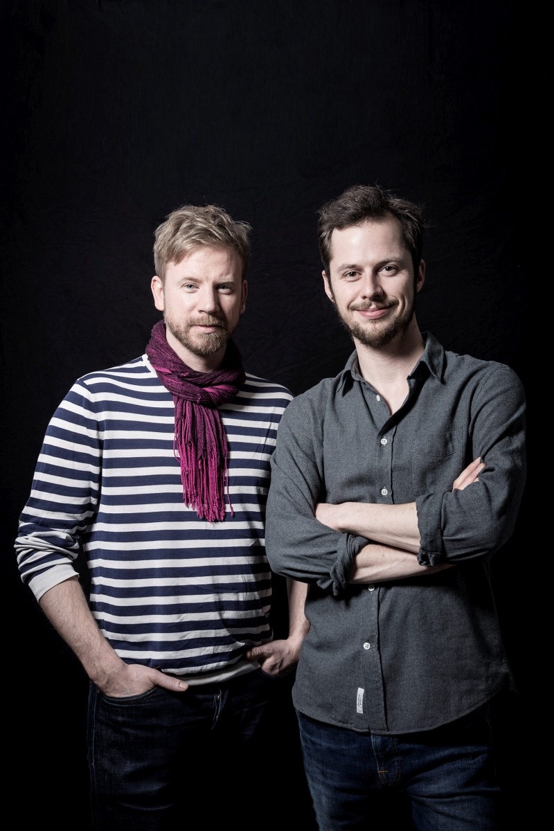 Axel Danielson och Maximilien Von Aertryck har tillsammans gjort Hopptornet. Den 23 januari får de veta om de får en Oscarsnominering. Foto: Heinrich Voelkel