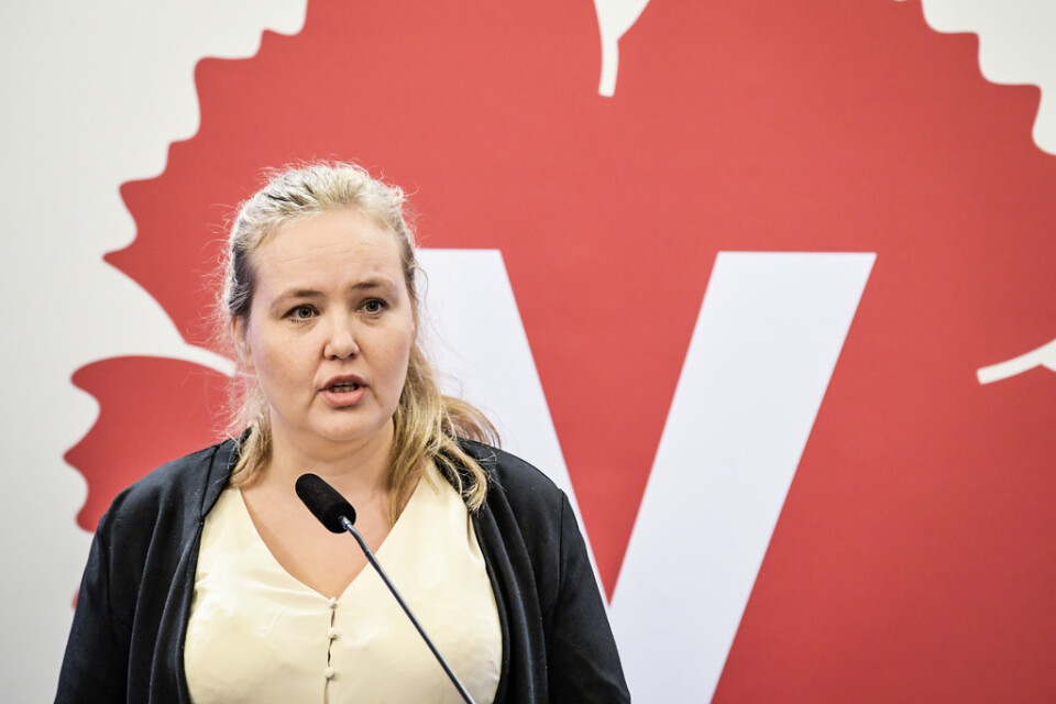 Vänsterpartiets vice ordförande Ida Gabrielsson ser inga realistiska möjligheter till lösningar före måndagens omröstning som kan få V att vika från att rösta för att fälla statsministern. Arkivbild.