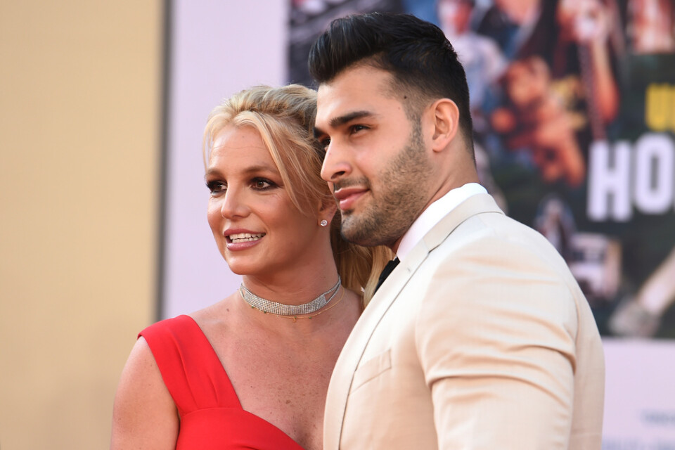 Britney Spears och partnern Sam Asghari väntar barn, meddelar stjärnan på Instagram. Arkivbild.