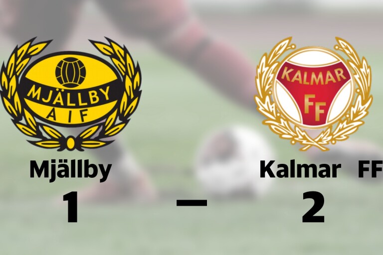 Förlust med 1-2 för Mjällby mot Kalmar FF