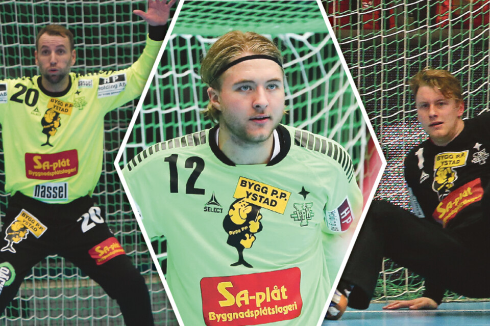 Marcus Cleverly, Linus Olsson och Sebastian Glemhorn. De två förstnämnda står mot AIK.