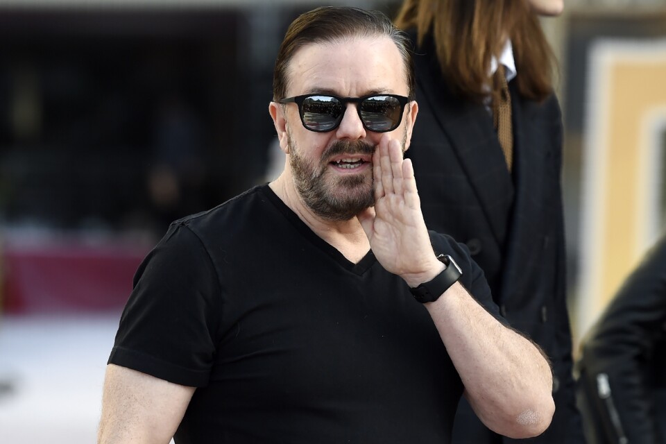 Ricky Gervais hyllar serien "Snabba cash" och kallar den briljant. Arkivbild.