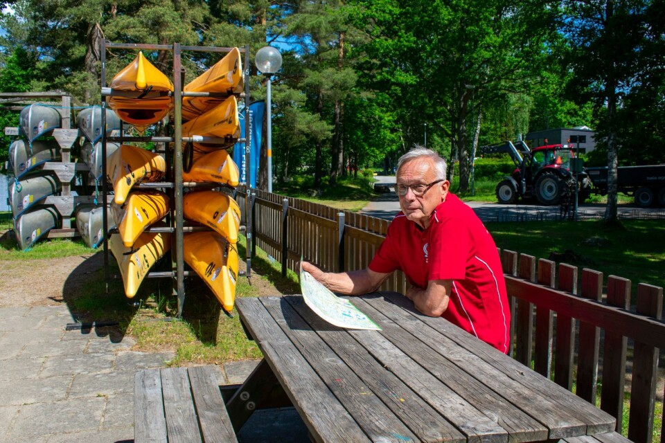 Per-Åke Persson från Olofströms Fritidsklubb säger att något av det bästa med att paddla kajak är frihetskänslan.