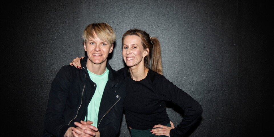 Fotbollsspelaren Nilla Fischer tillsammans med danspartner Cecilia Ehrling blev först att lämna "Let’s dance". Arkivbild.