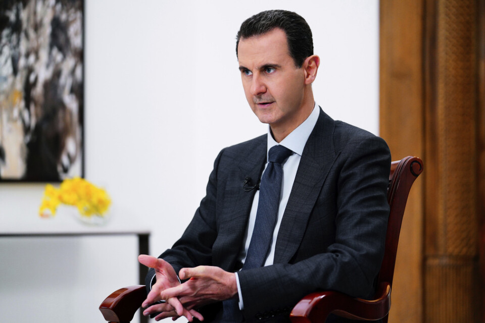 Syriens president Bashar Assad pekas ut som skyldig till användandet av kemiska vapen 2017. Arkivbild.