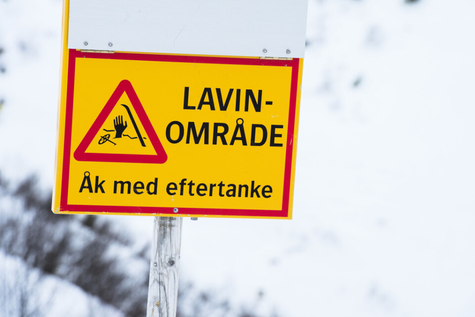 Naturvårdsverket varnar för betydande lavinfara i de svenska fjällen. Arkivbild.